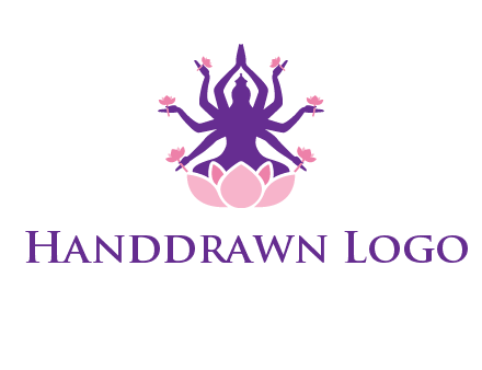 multi armed goddess logo