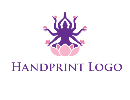 multi armed goddess logo
