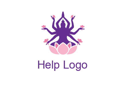 multi armed goddess logo