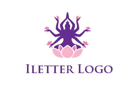 multi armed goddess logo