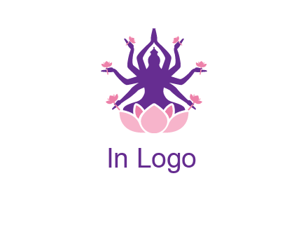 multi armed goddess logo