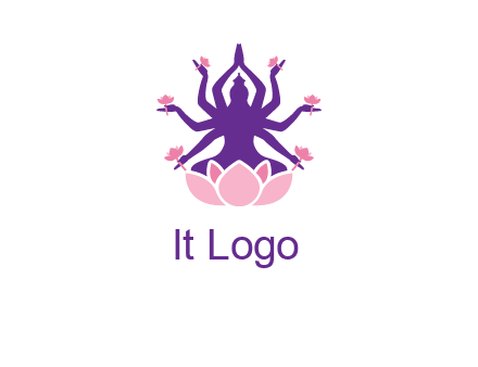 multi armed goddess logo