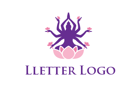 multi armed goddess logo