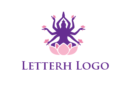 multi armed goddess logo