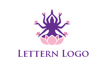 multi armed goddess logo