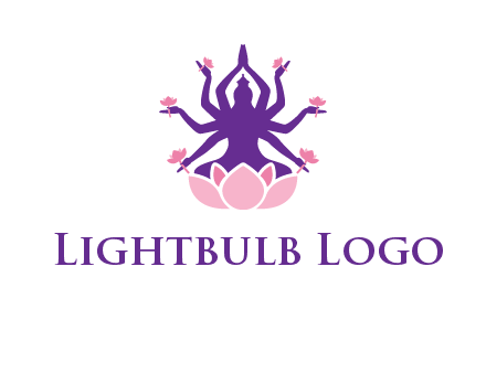 multi armed goddess logo