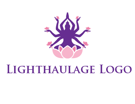 multi armed goddess logo