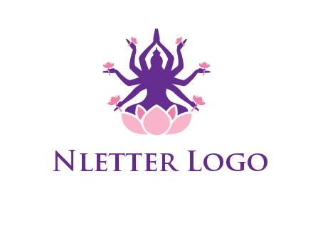 multi armed goddess logo