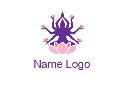 multi armed goddess logo