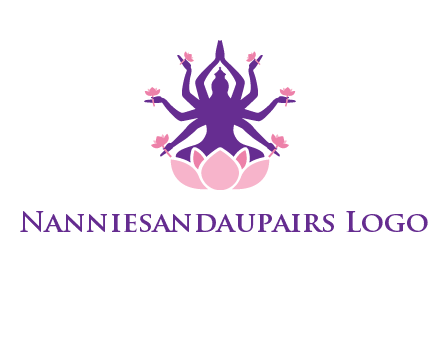 multi armed goddess logo