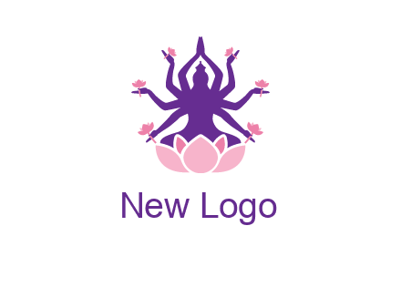 multi armed goddess logo