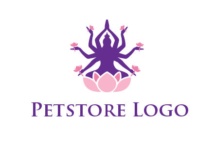 multi armed goddess logo