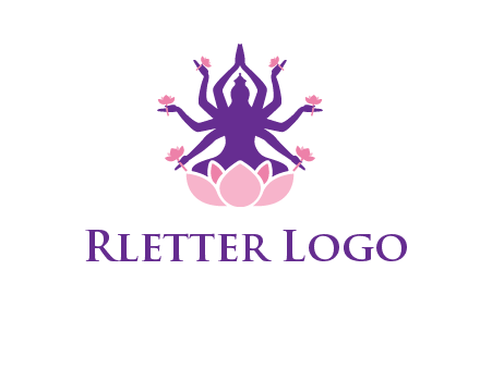multi armed goddess logo