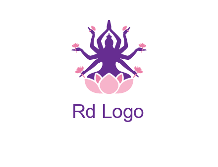 multi armed goddess logo