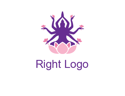 multi armed goddess logo