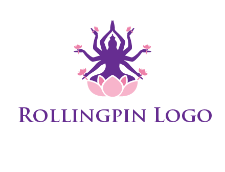 multi armed goddess logo