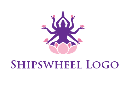 multi armed goddess logo