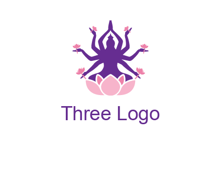multi armed goddess logo