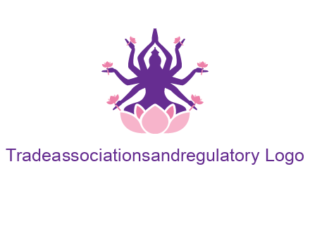 multi armed goddess logo