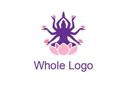 multi armed goddess logo