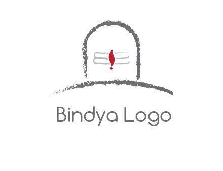 grave with bindya in religion logo