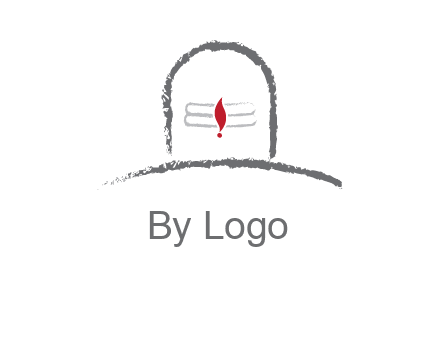 grave with bindya in religion logo