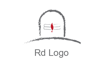 grave with bindya in religion logo