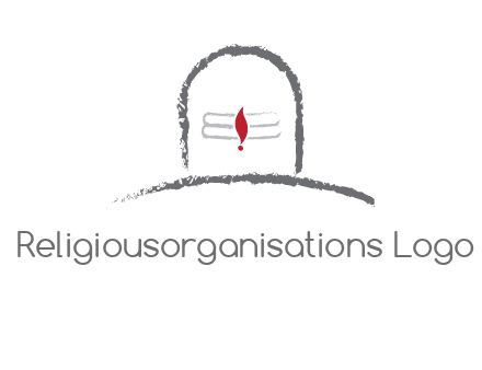 grave with bindya in religion logo