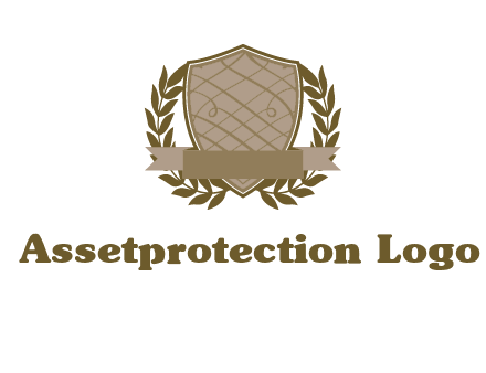 shield with wreath icon