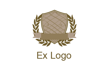 shield with wreath icon