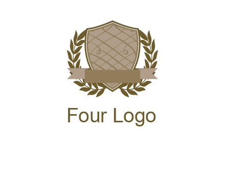 shield with wreath icon