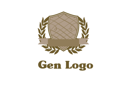 shield with wreath icon