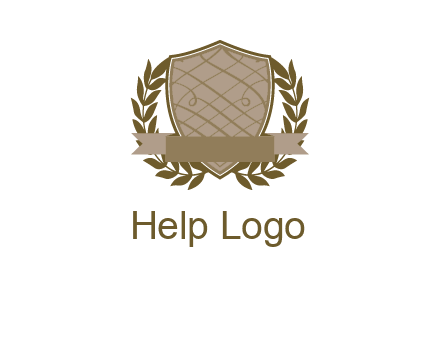 shield with wreath icon