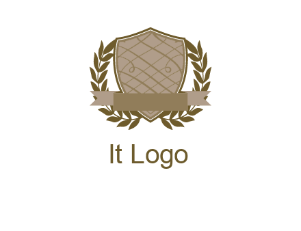 shield with wreath icon