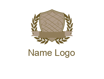 shield with wreath icon