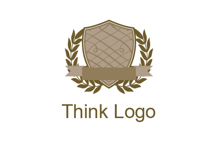 shield with wreath icon