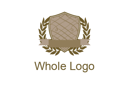shield with wreath icon