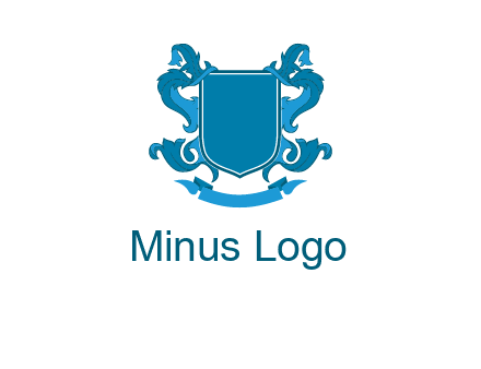 shield with ribbons logo