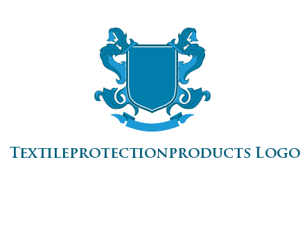 shield with ribbons logo