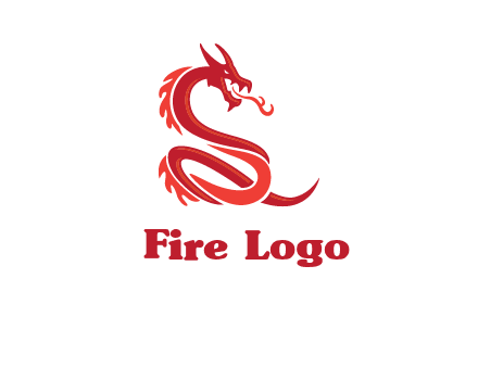 fire breathing dragon icon