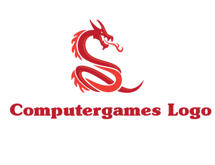 fire breathing dragon icon
