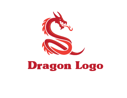fire breathing dragon icon