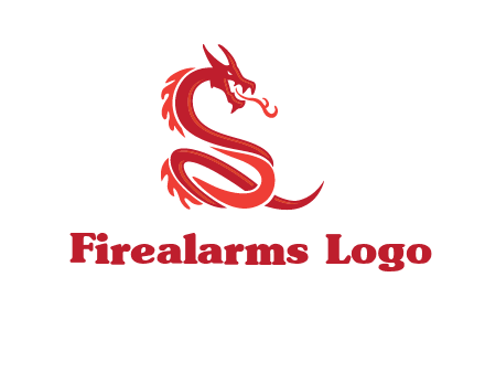 fire breathing dragon icon