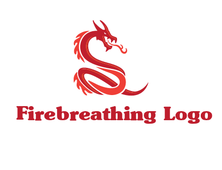 fire breathing dragon icon