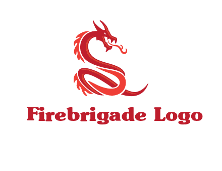 fire breathing dragon icon