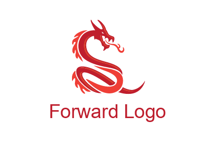 fire breathing dragon icon