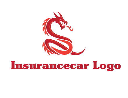 fire breathing dragon icon