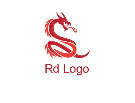 fire breathing dragon icon