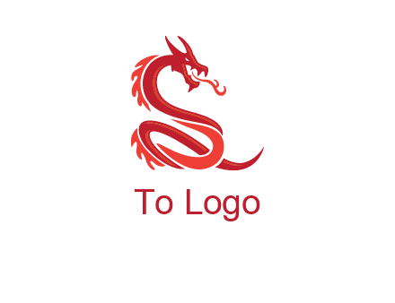 fire breathing dragon icon