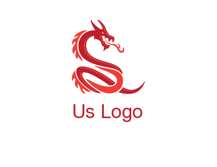 fire breathing dragon icon